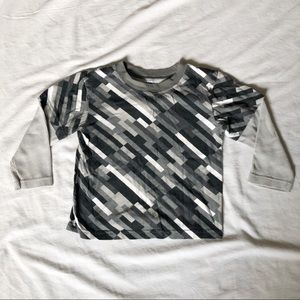 Garanimals Boys long sleeve black and gray tee